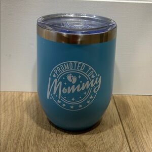 Blue Insulated Tumbler with Lid